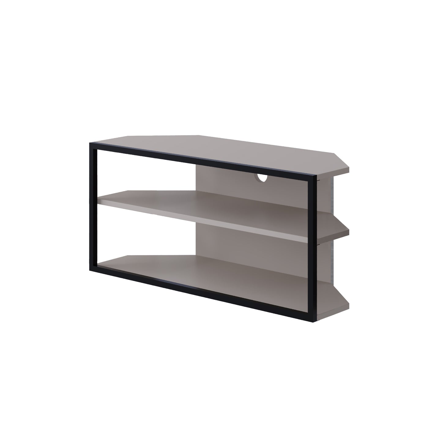 Corner TV Stand for 43 Inch – Ceku Modern Unit with Metal Frame & Shelves