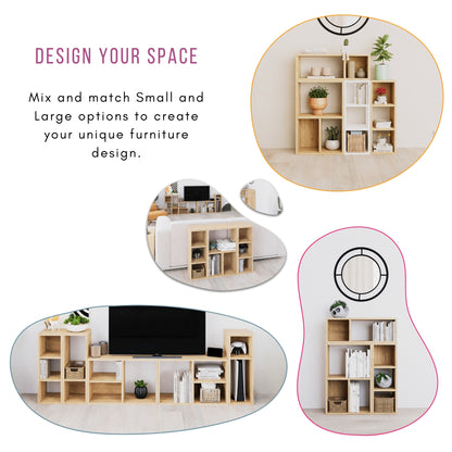 Combayn Modular Large Side Table – Versatile Storage Unit for Living Room or Bedroom, 4 Colour Options