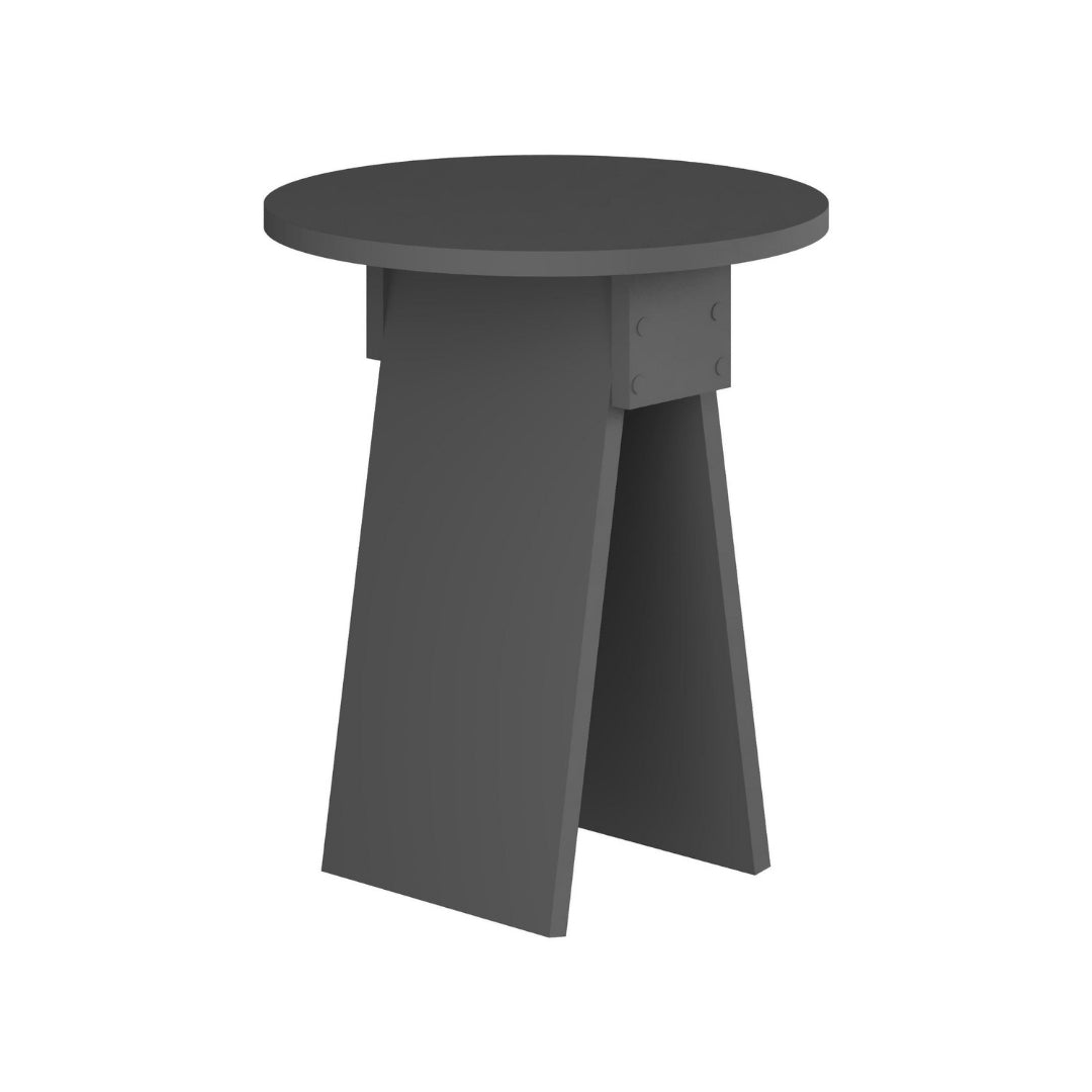 Chen Modern Round Side Table – Small Accent Table for Sofa or Bedside with Unique Design