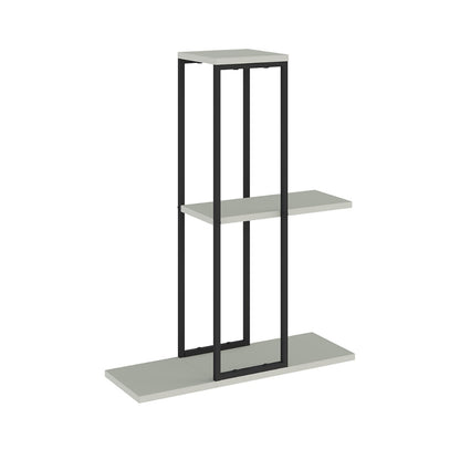 Vetra 3-Tier Plant Stand – Corner or Straight Setup, Stylish Metal Frame in Sage Green, Stone or Beige