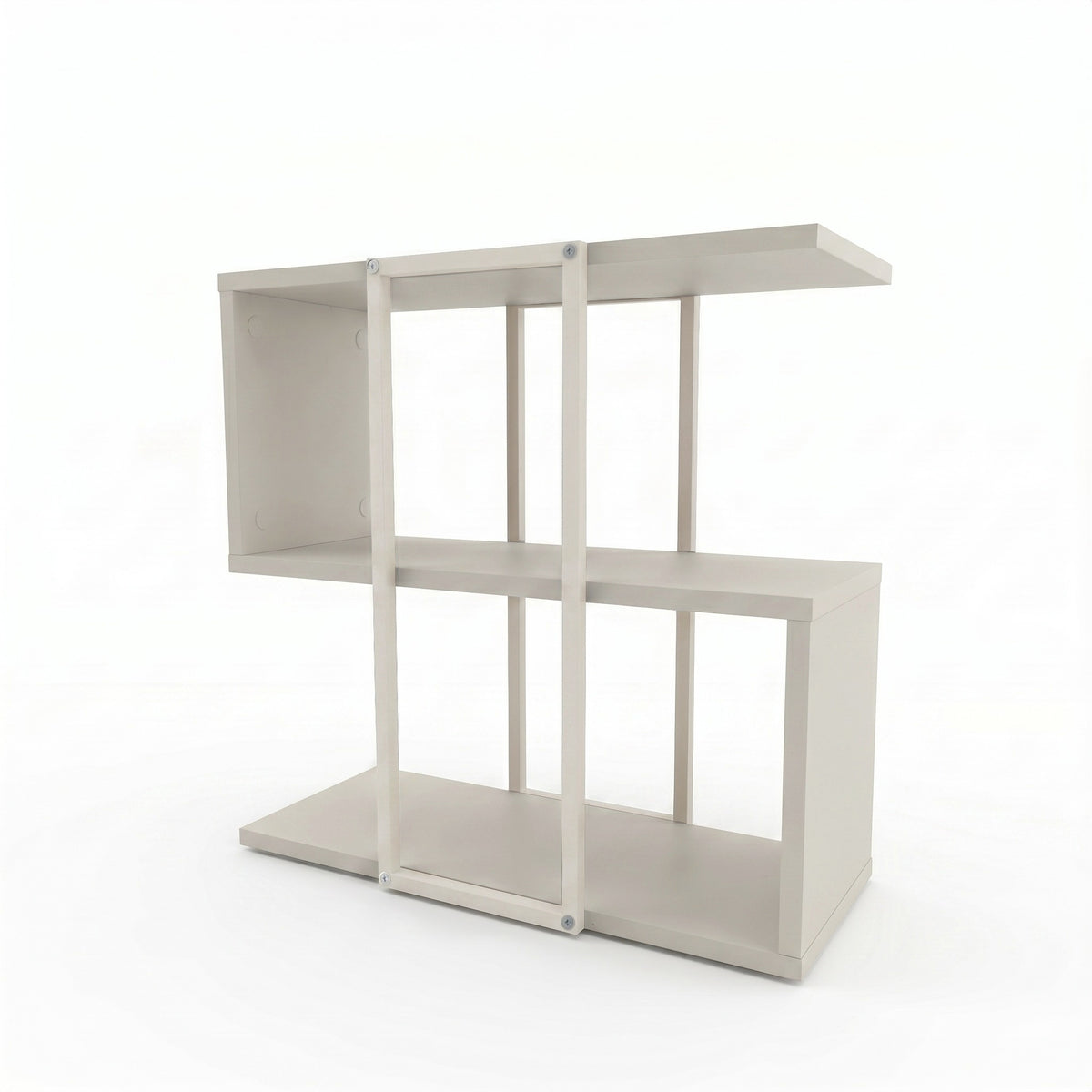 Grelle 56 cm Two-Tier Side Table with Metal Frame — Sandstone