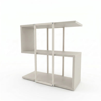 Grelle 56 cm Two-Tier Side Table with Metal Frame — Sandstone