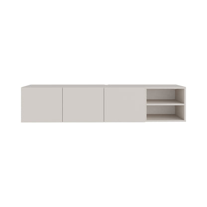 Dalsk 180cm Floating TV Unit with 3 Soft-Close Doors — Sandstone, image 3