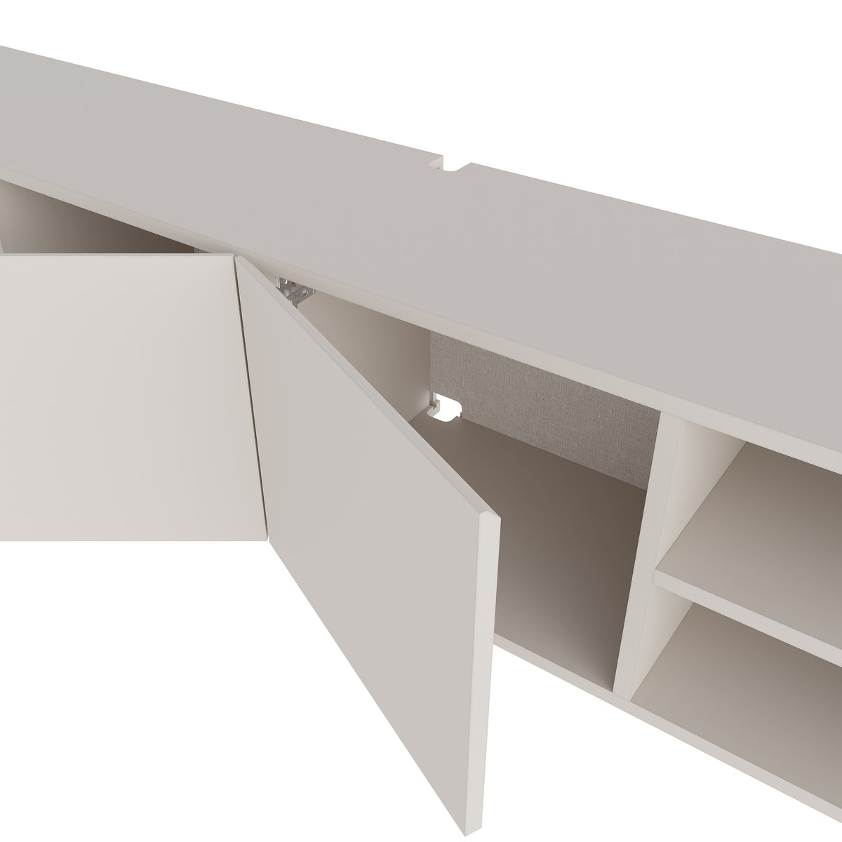 Dalsk 180cm Floating TV Unit with 3 Soft-Close Doors — Sandstone, image 5