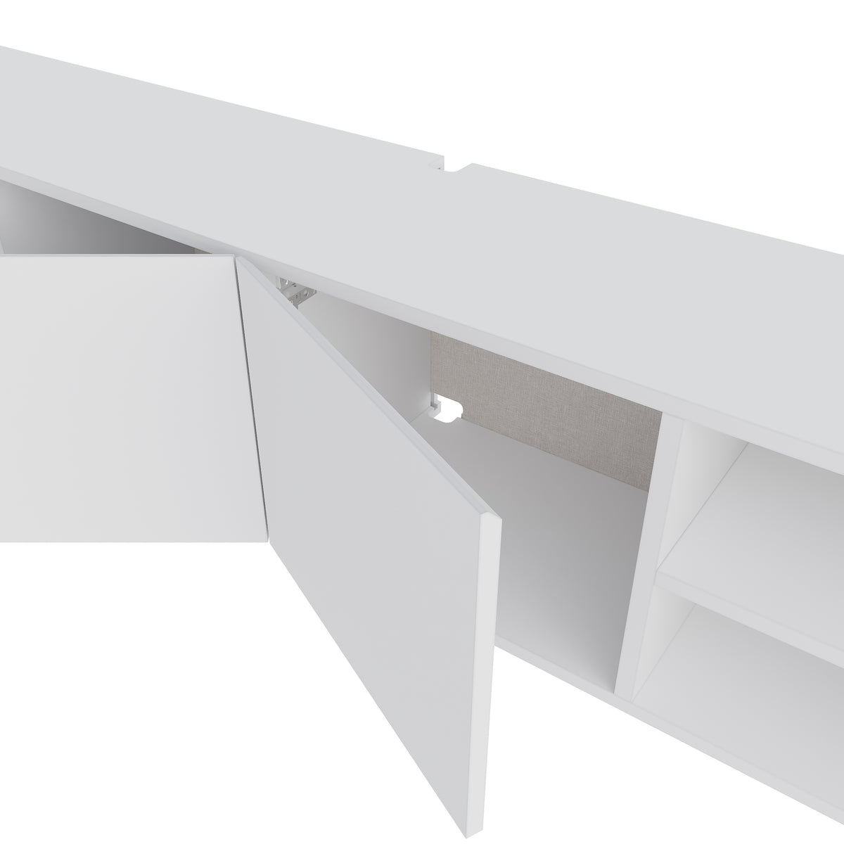 Dalsk 180cm Floating TV Unit with 3 Soft-Close Doors — White, image 5