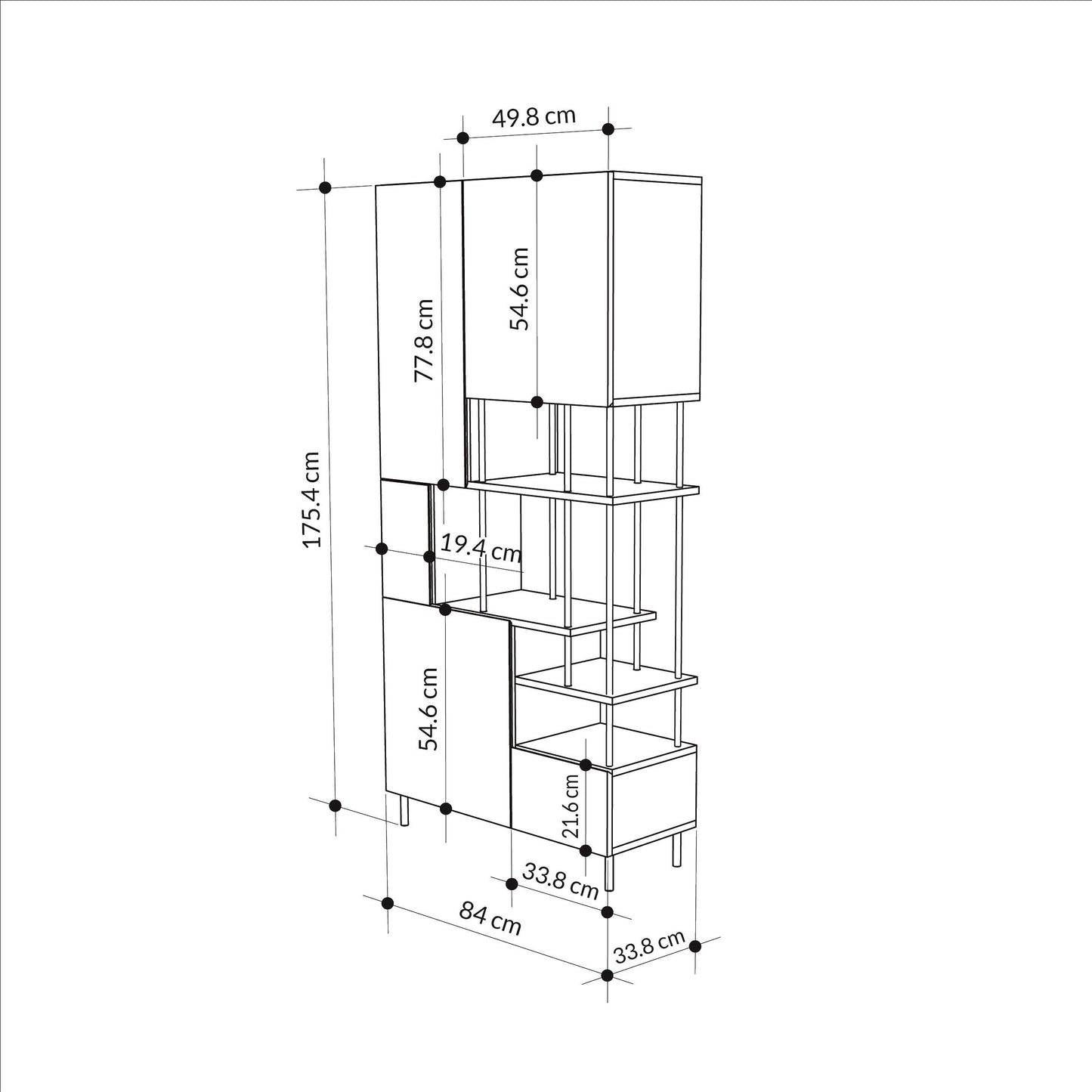 DUAL BOOKCASE
