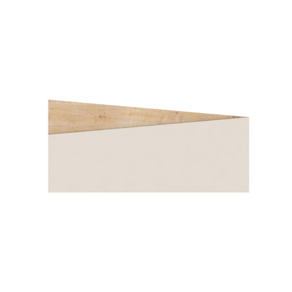 Dravik 160cm Diagonal Two-Tone Wall-Mounted Headboard for King Size Bed — Oak, Sandstone, image 5