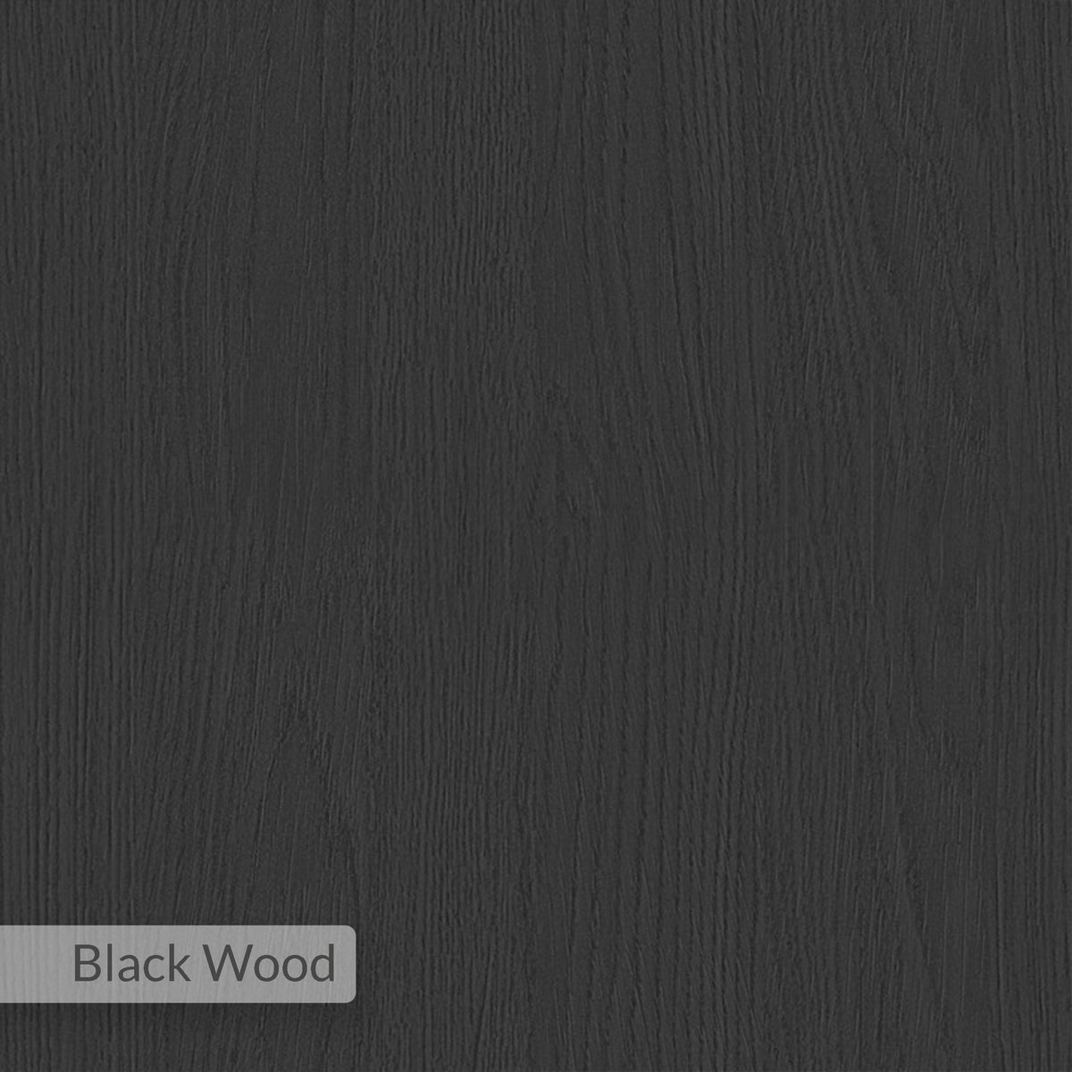 Quorne 140cm Open TV Unit with Black Metal Frame — Black Wood, Plywood