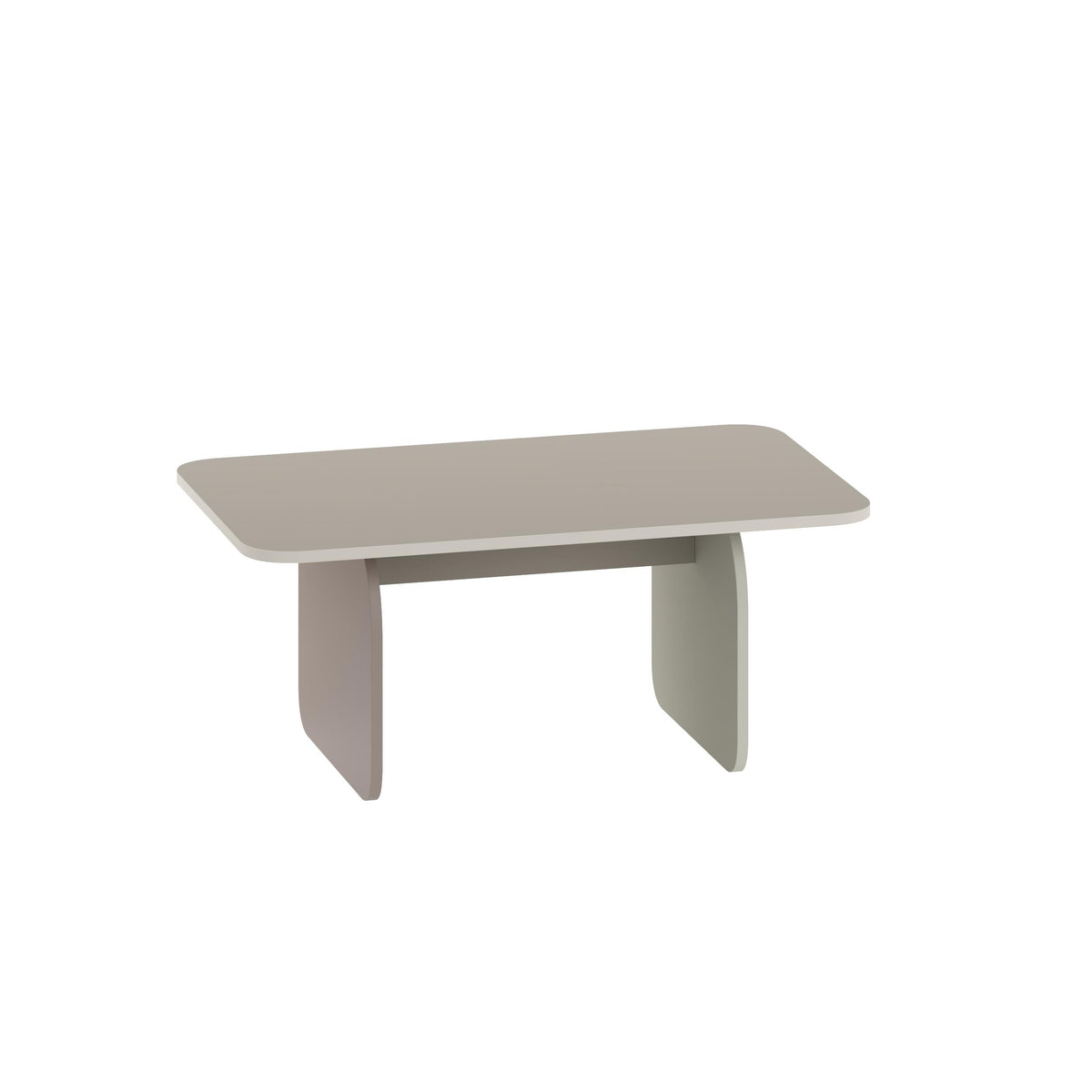 Ebbro 100cm Japandi Coffee Table with Floating Panel Legs — Sandstone, Mocha Grey, Ash Green, image 4