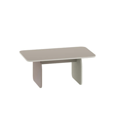 Ebbro 100cm Japandi Coffee Table with Floating Panel Legs — Sandstone, Mocha Grey, Ash Green, image 4