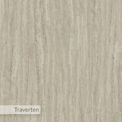 Ebbro 100cm Japandi Coffee Table with Floating Panel Legs — Travertine, image 5