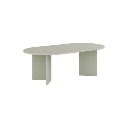 Halvra 119cm Oval Coffee Table with Floor-Protecting Legs — Ash Green, image 3