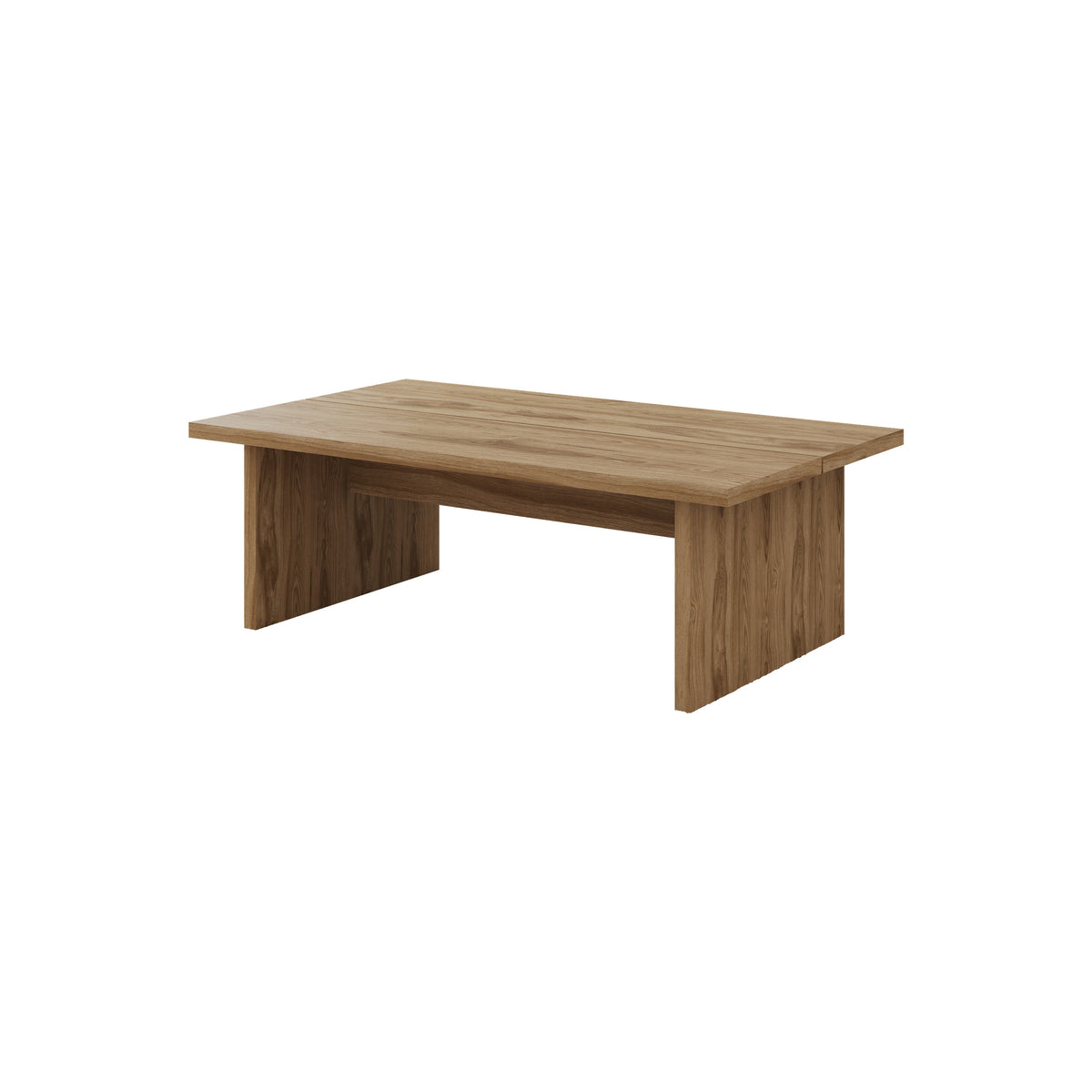 Olvan 120cm Rectangular Coffee Table with Rounded Corners — Natural Oak, image 8