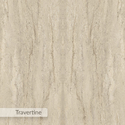 Sarnby 100cm Rectangular Coffee Table with Twin Panel Base — Travertine, image 5