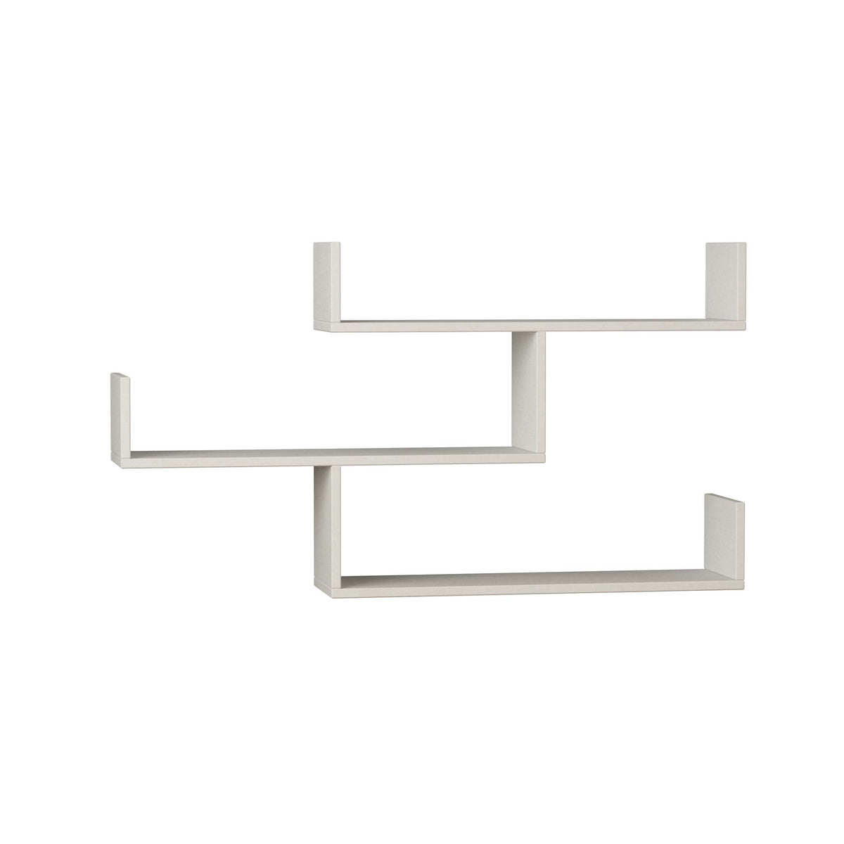 Snerra 119 cm 3-Tier Wall-Mounted Shelf Unit — White, image 4