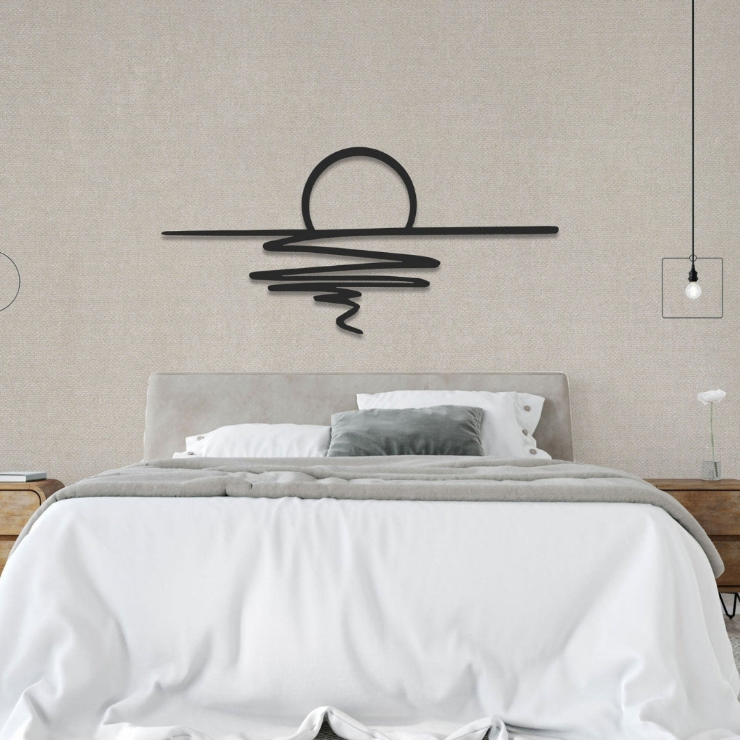 Sunset Metal Wall Art – Modern Metal Wall Decor for Home or Garden