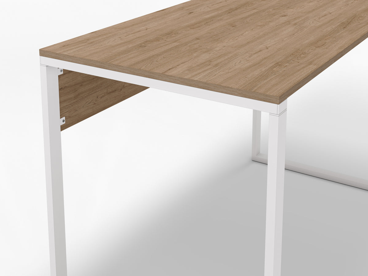 Tollek 100/110 cm Desk with 18 mm Top and Metal Legs — Oak (100 cm), image 4