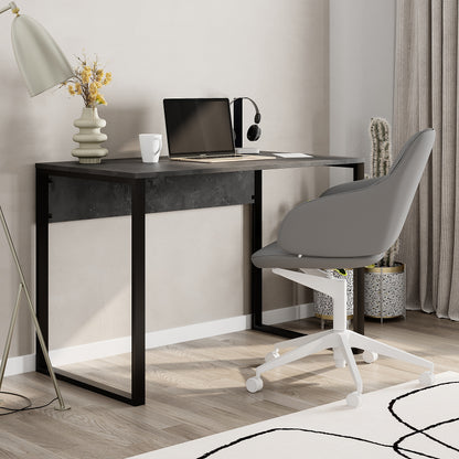 Tollek 100/110 cm Desk with 18 mm Top and Metal Legs — Retro Grey (110 cm), image 1