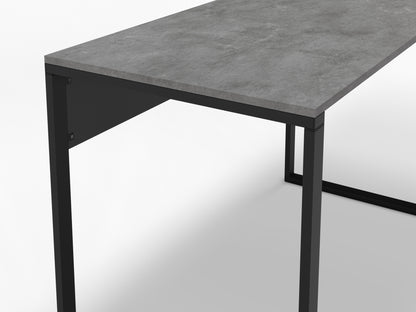 Tollek 100/110 cm Desk with 18 mm Top and Metal Legs — Retro Grey & Black (100 cm), image 4