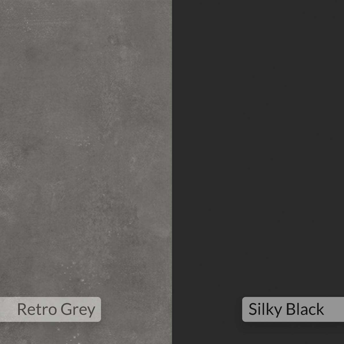 Tollek 100/110 cm Desk with 18 mm Top and Metal Legs — Retro Grey & Silky Black (110 cm), image 4