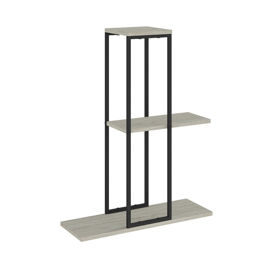 Vetra 3-Tier Plant Stand – Corner or Straight Setup, Stylish Metal Frame in Sage Green, Stone or Beige