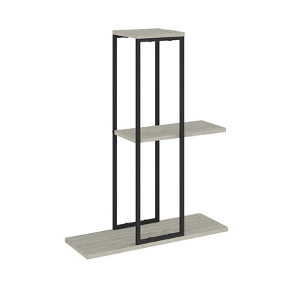 Vetra 3-Tier Plant Stand – Corner or Straight Setup, Stylish Metal Frame in Sage Green, Stone or Beige