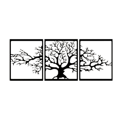 Tree of Life Metal Wall Art – 3 Panel 3D Nature-Inspired Decor | 3 Sizes Available