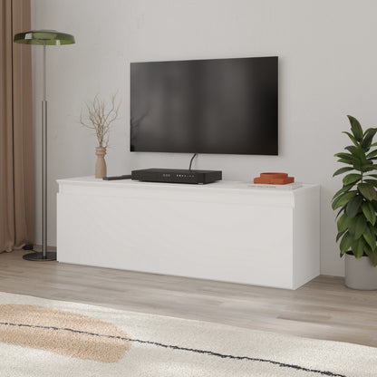 Modern Sunset TV Stand with Drop-Down Door – Compact Lowboard Unit with Hidden Storage, 120 cm